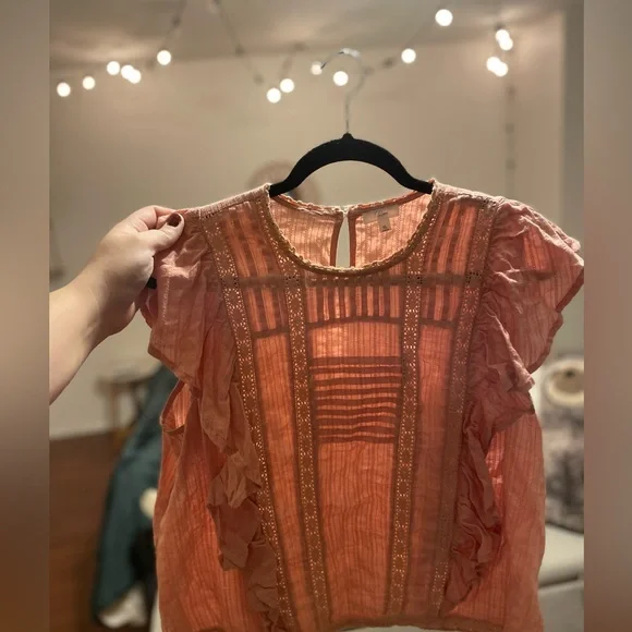 Pink Rufffled Top - Picture 3 of 3